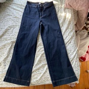 GAP super high waisted wide leg jeans